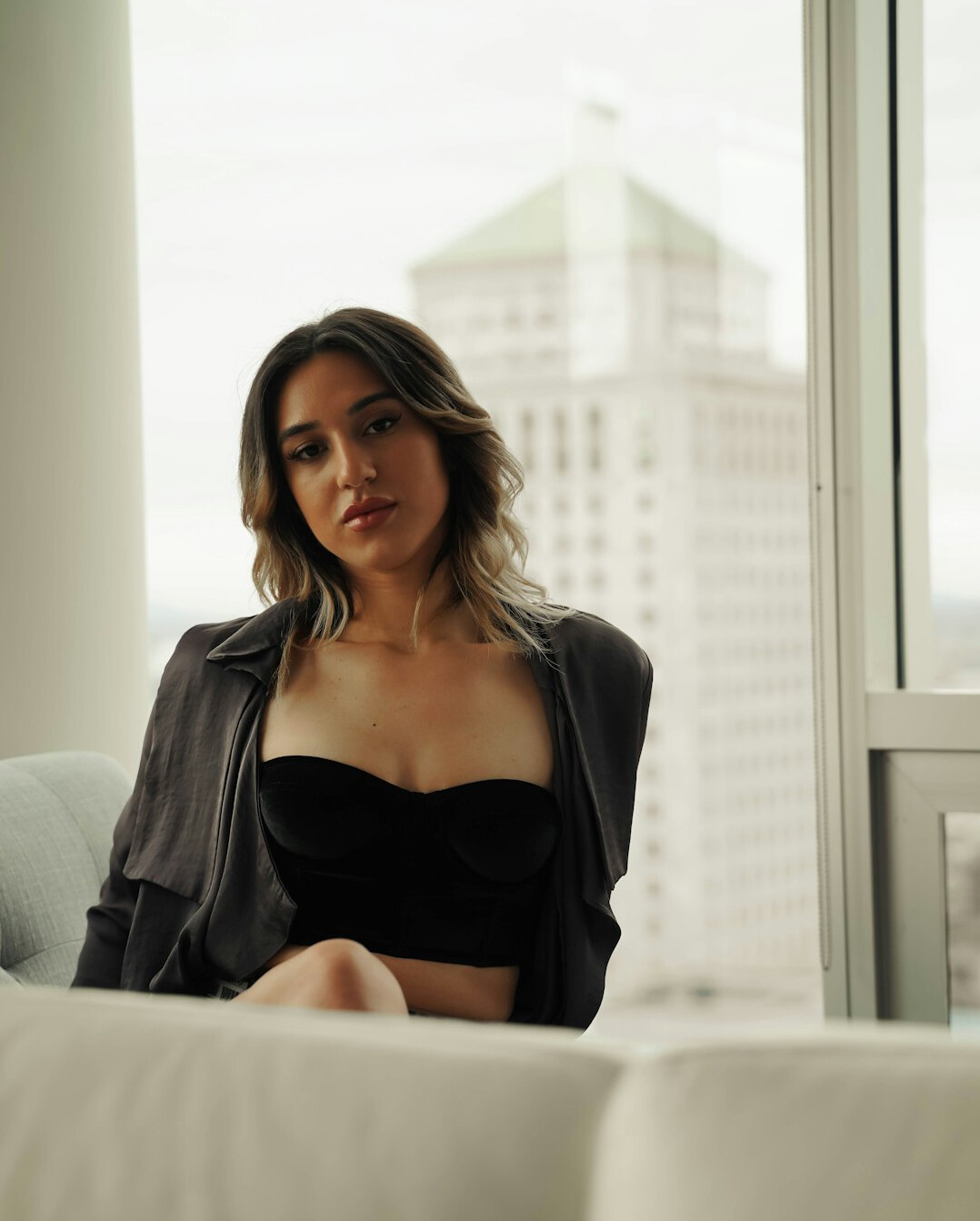 Portrait of a professional woman in a blazer